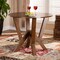 Baxton Studio Irene Walnut Brown Finished 35-Inch-Wide Round Wood Dining Table 169-10899 - alternate 3
